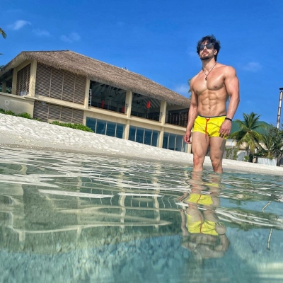 Tiger Shroff wonders if his shorts have shrunk during lockdown.