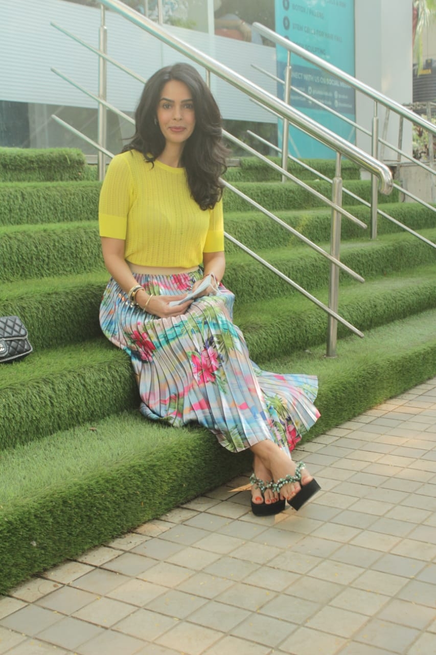 Mumbai: Actress Mallika Sherawat seen at Mumbai's Andheri on Dec 16, 2020. (Photo: IANS)