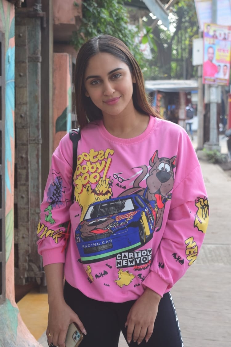 Mumbai: Actress Krystal D'Souza seen at Andheri in Mumbai on Dec 22, 2020. (Photo: IANS)