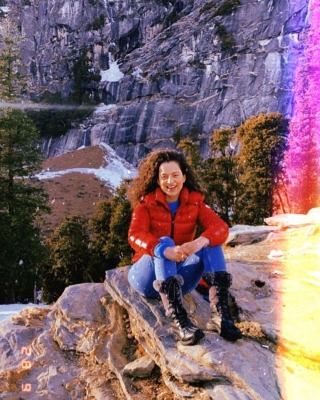 Kangana Ranaut goes hiking with family.