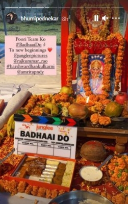 Bhumi Pednekar starts shooting for 