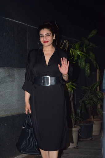 Mumbai: Actress Raveena Tandon seen at Bandra in Mumbai on Jan 8, 2021. (Photo: IANS)