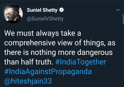 Actor Suniel Shetty was heavily trolled after his recent tweet on the ongoing farmer protests. Talking about the people who have assumed that he was against the farmers, he says such social media behaviour suffocates him.