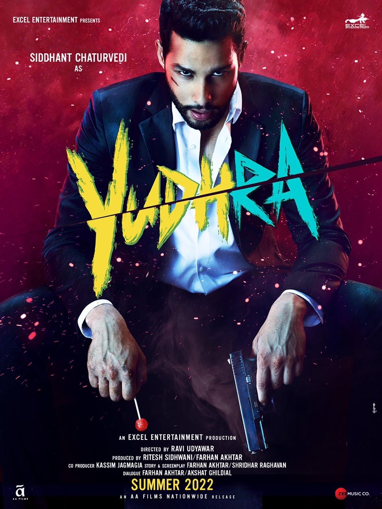 Excel Entertainment announced its romantic action thriller 'Yudhara' starring Siddhant Chaturvedi and Malavika Mohanan; The first look surfaced!.