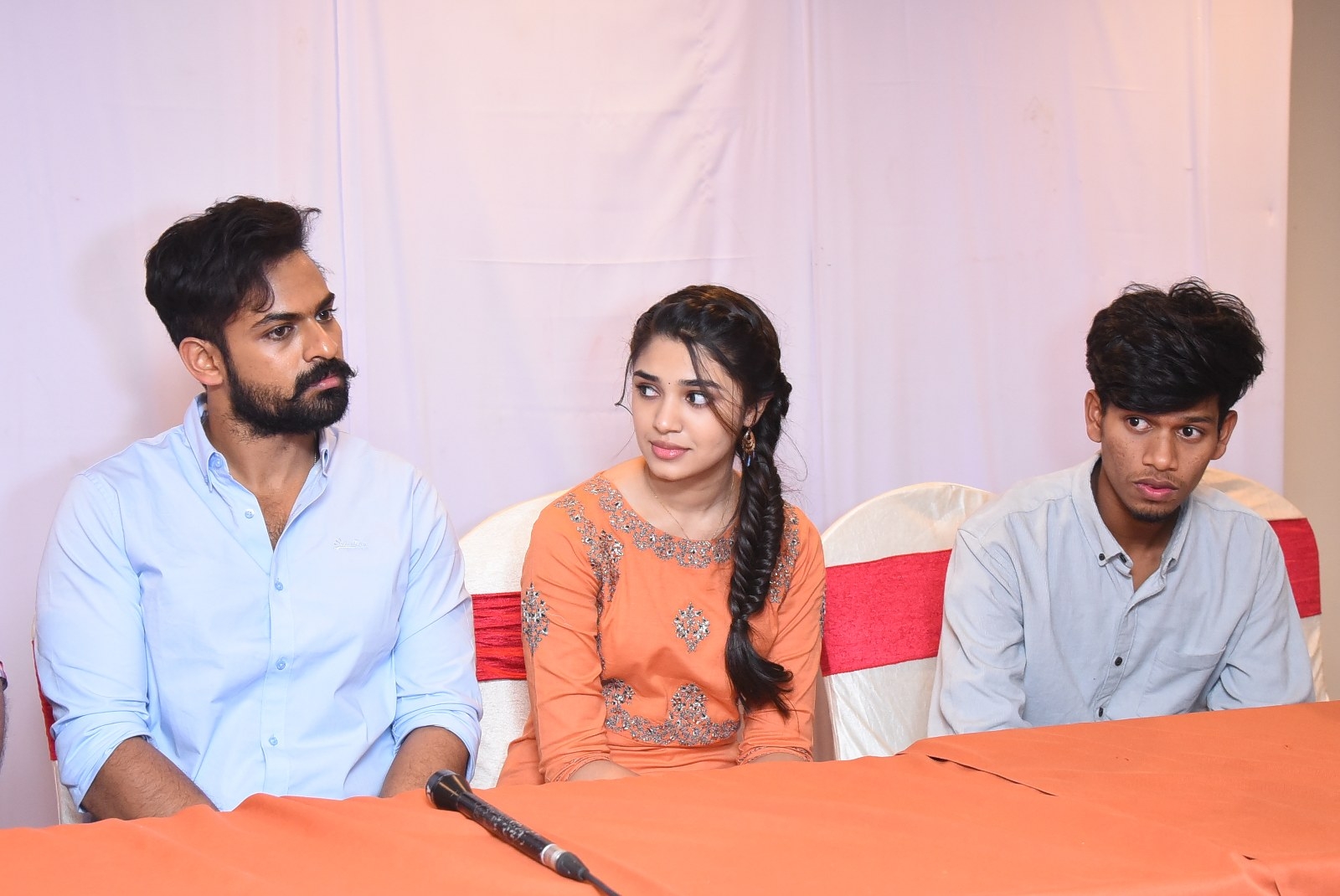 Uppena Movie Team Visit to Radhika Theater at Warangal.