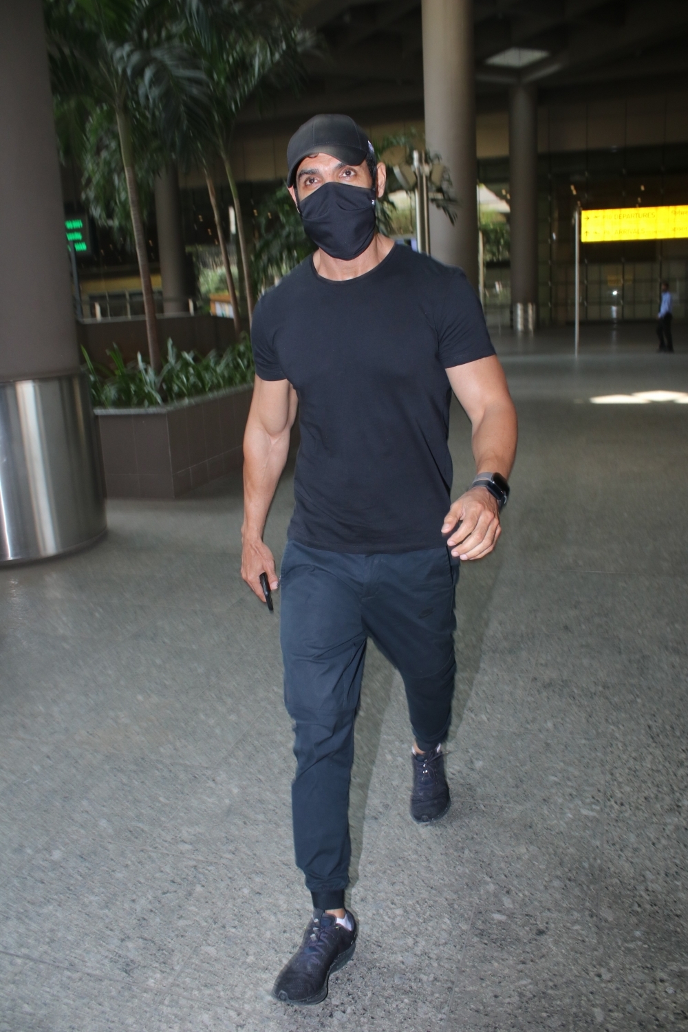 Mumbai: John Abraham spotted at Airport Departure on Tuesday 23rd February 2021. (Photo: IANS)