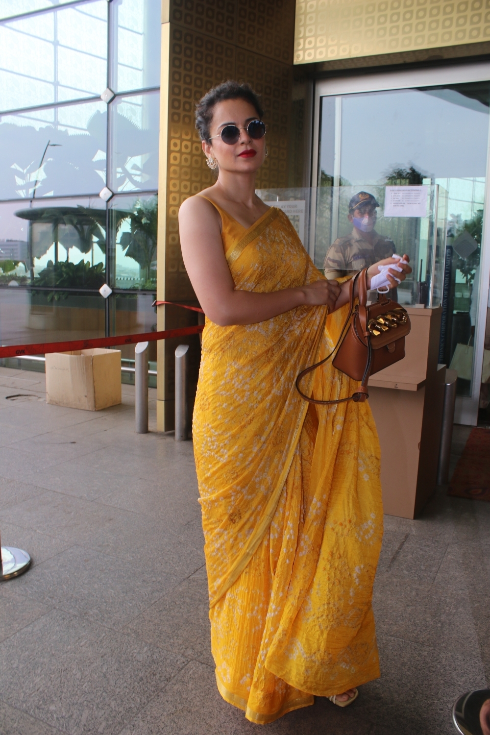 Mumbai: Kangana Ranaut spotted at airport departure On Thursday 08th April, 2021. (Photo: IANS)