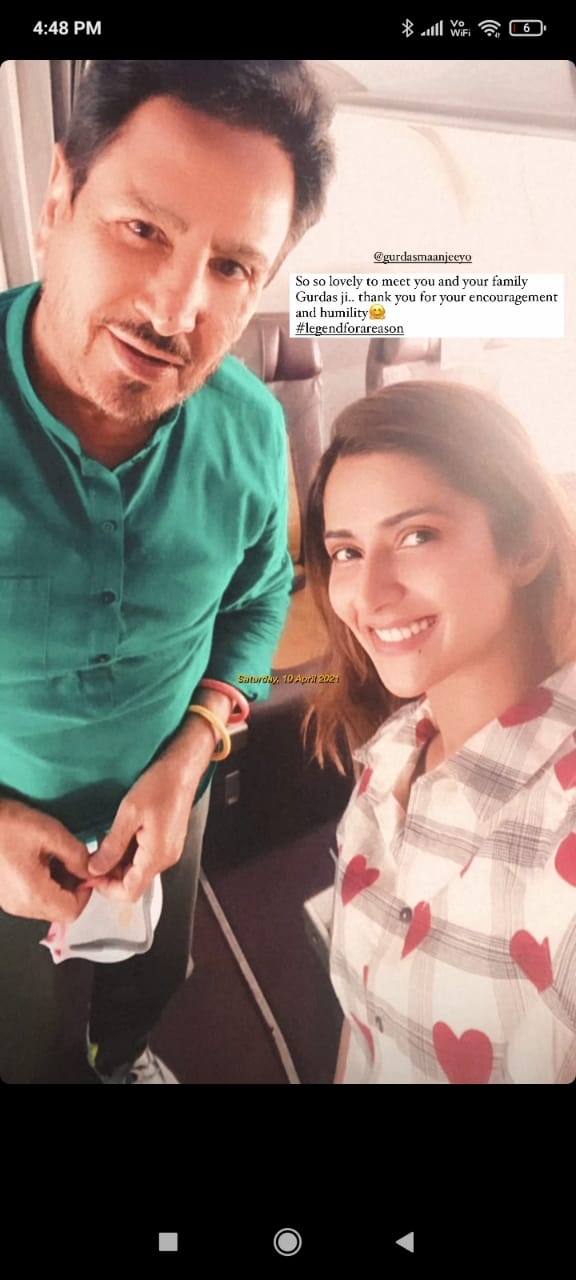 Pranutan's fan girl moment with Gurdas Maan.