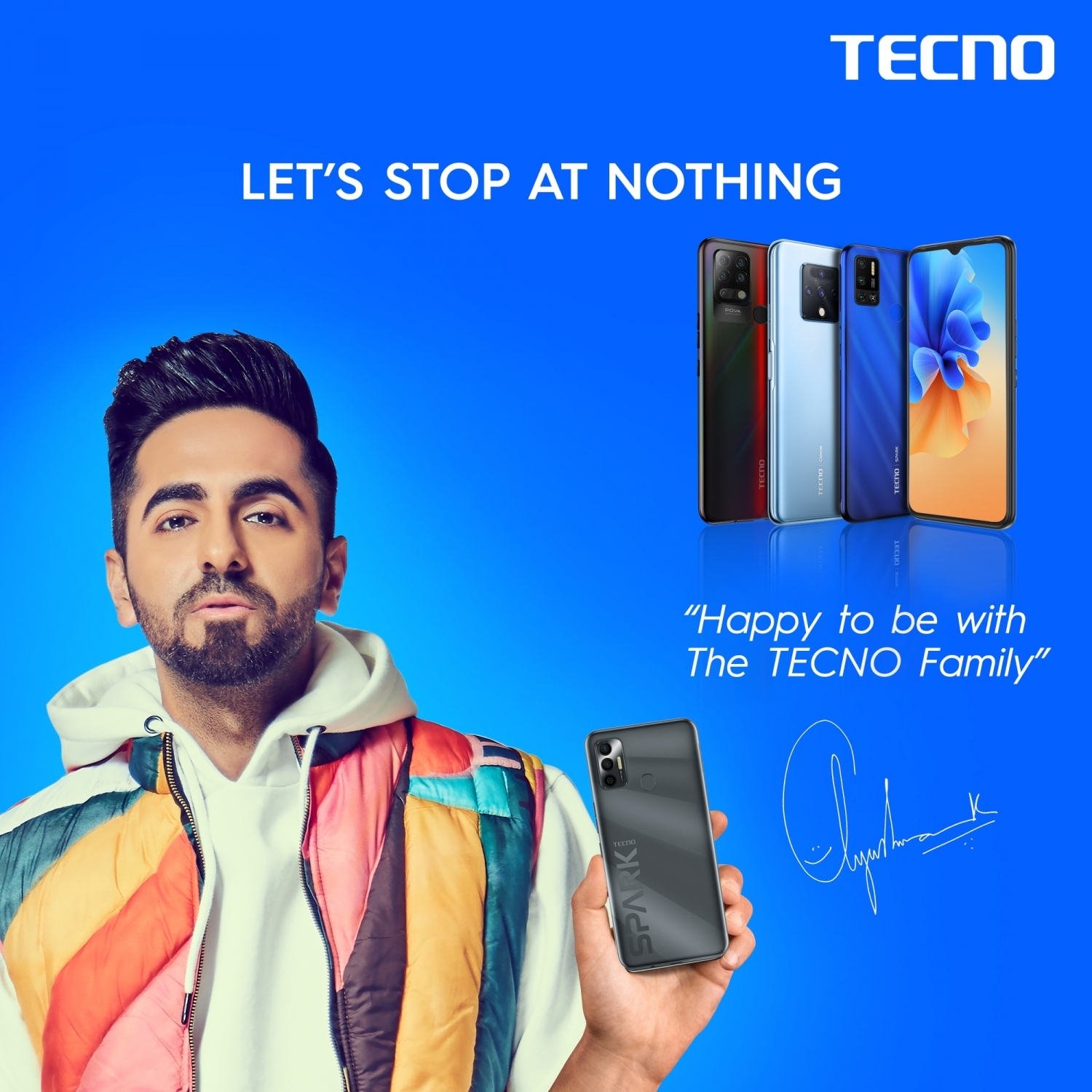 Ayushmann Khurrana roped in as TECNO's India brand ambassador for 2021.