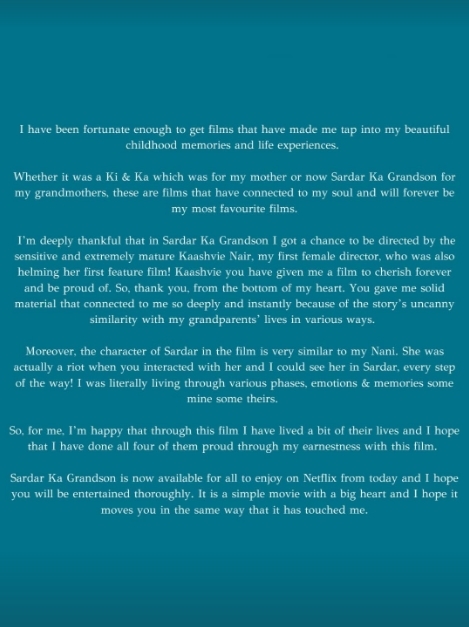 Arjun Kapoor: Fortunate to get films that made me tap into childhood memories.(photo:Instagram)