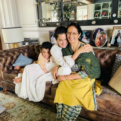 Kangana Ranaut spends time with family after recovering from Covid