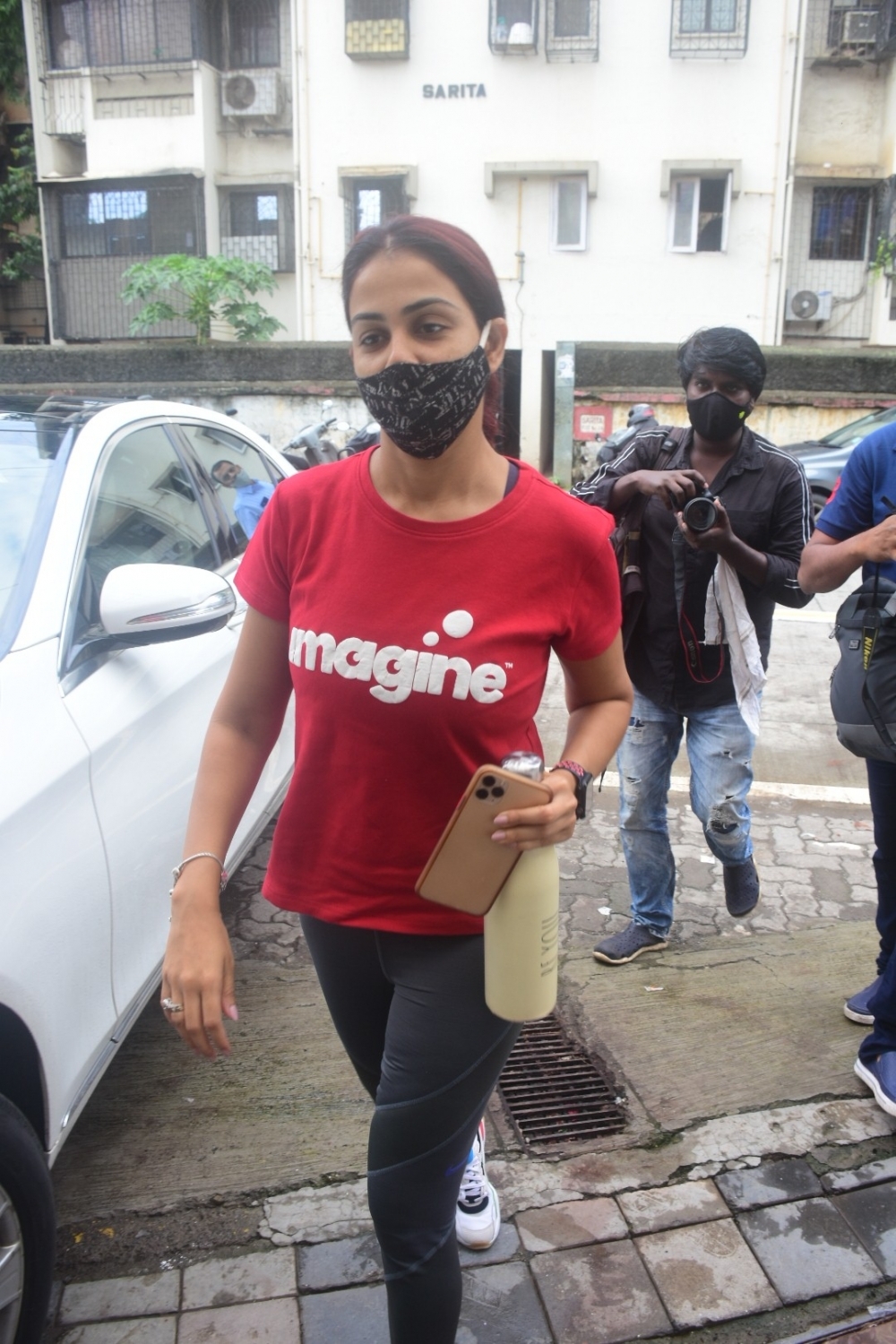Mumbai: Indian actress Genelia D'Souza spotted at bandra on Thursday July 15, 2021.(Photo: Sanjay Tiwari/IANS)