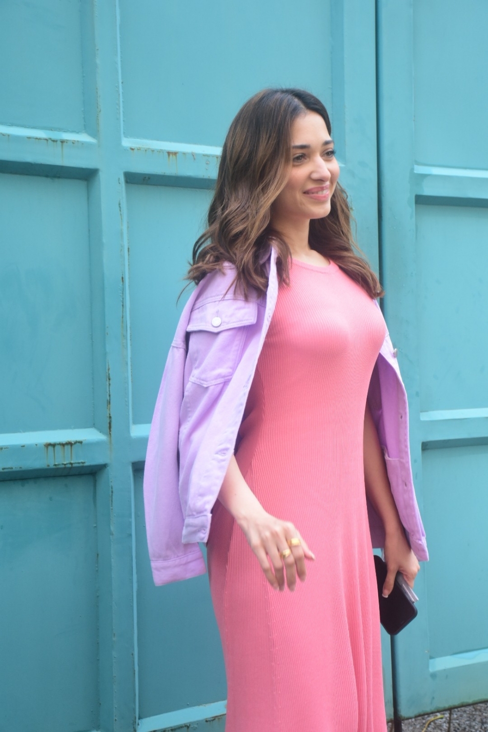 Mumbai: Tamanna Bhatia spotted at Maddock office in Santacruz on Tuesday August 03, 2021.(Photo: Sanjay Tiwari/IANS)