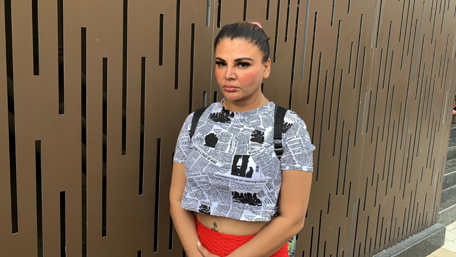 Mumbai: Rakhi Sawant Spotted at Gym Andheri on Monday August 09, 2021.(Photo: Sanjay Tiwari/IANS)