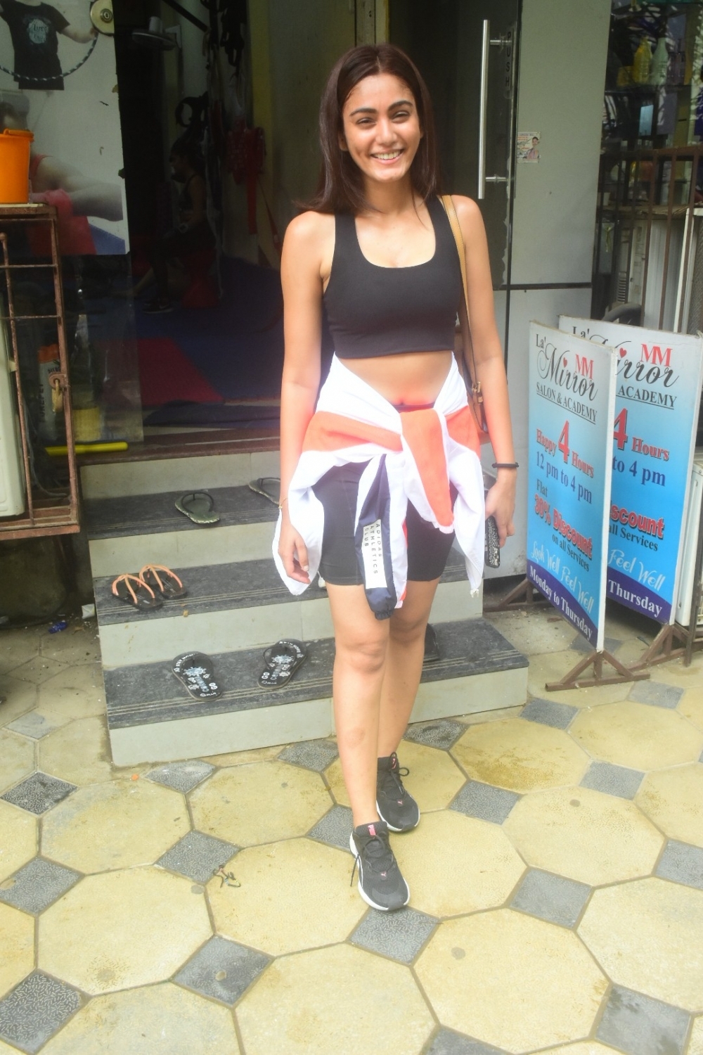 Mumbai: Khatron ke khiladi contestant sana makbul snapped today at kick boxing class Andheri on Wednesday, September 01, 2021.(Photo: Sanjay Tiwari/IANS)