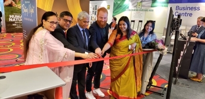 Toronto: High Commissioner of India to Canada, Vikas Swarup at the inauguration of the India Pavilion at the 44th Toronto International Film Festival (TIFF) in Toronto, on Sep 5, 2019. The pavilion will showcase Indian cinema in the overseas market and facilitate new business opportunities. (Photo: Twitter/@HCI_Ottawa)