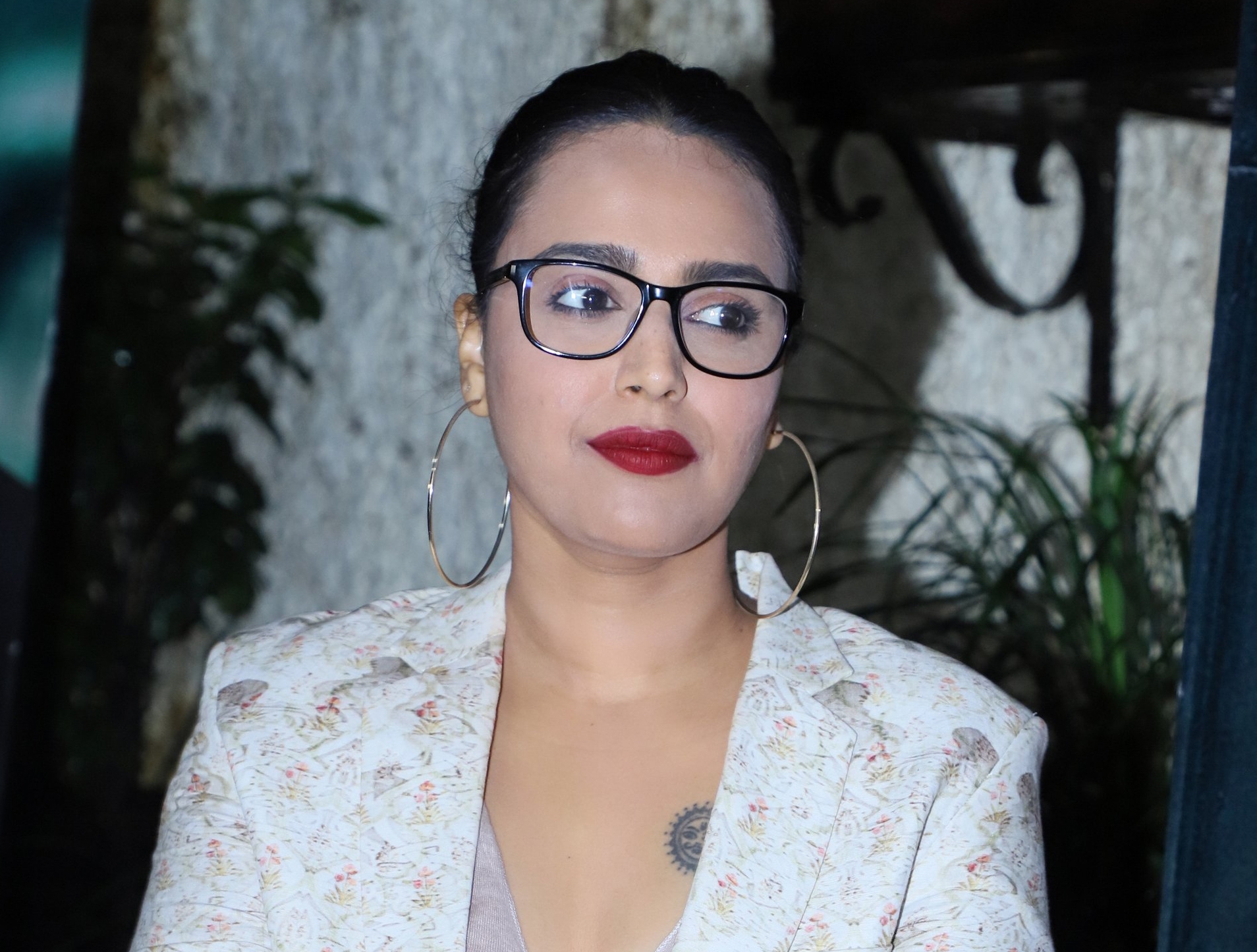 Mumbai: Actress Swara Bhaskar at the screening of the upcoming "Section 375" in Mumbai, on Sep 8, 2019. (Photo: IANS)