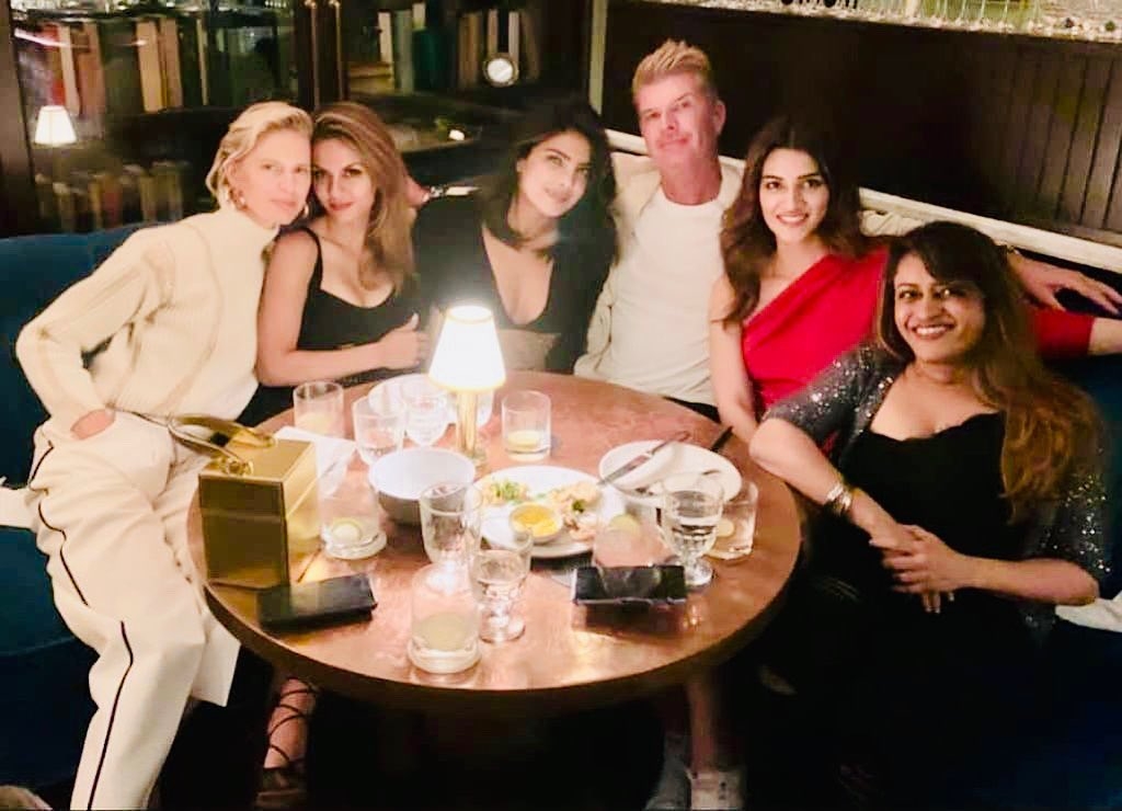 Actress Kriti Sanon had impromptu dinner plans with Indian actress Priyanka Chopra Jonas, who she fondly called her "girl crush", after New York Fashion Week (NYFW).