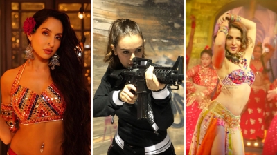 Norah Fatehi, Evelyn Sharma and Elli AvrRam