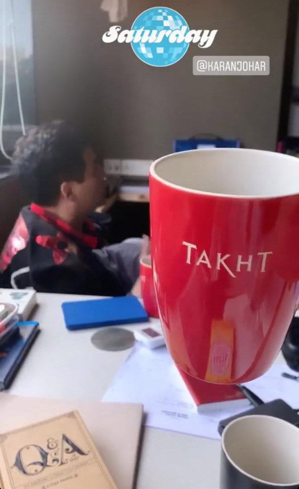 Alia shares glimpse of 'Takht' talks with KJo.