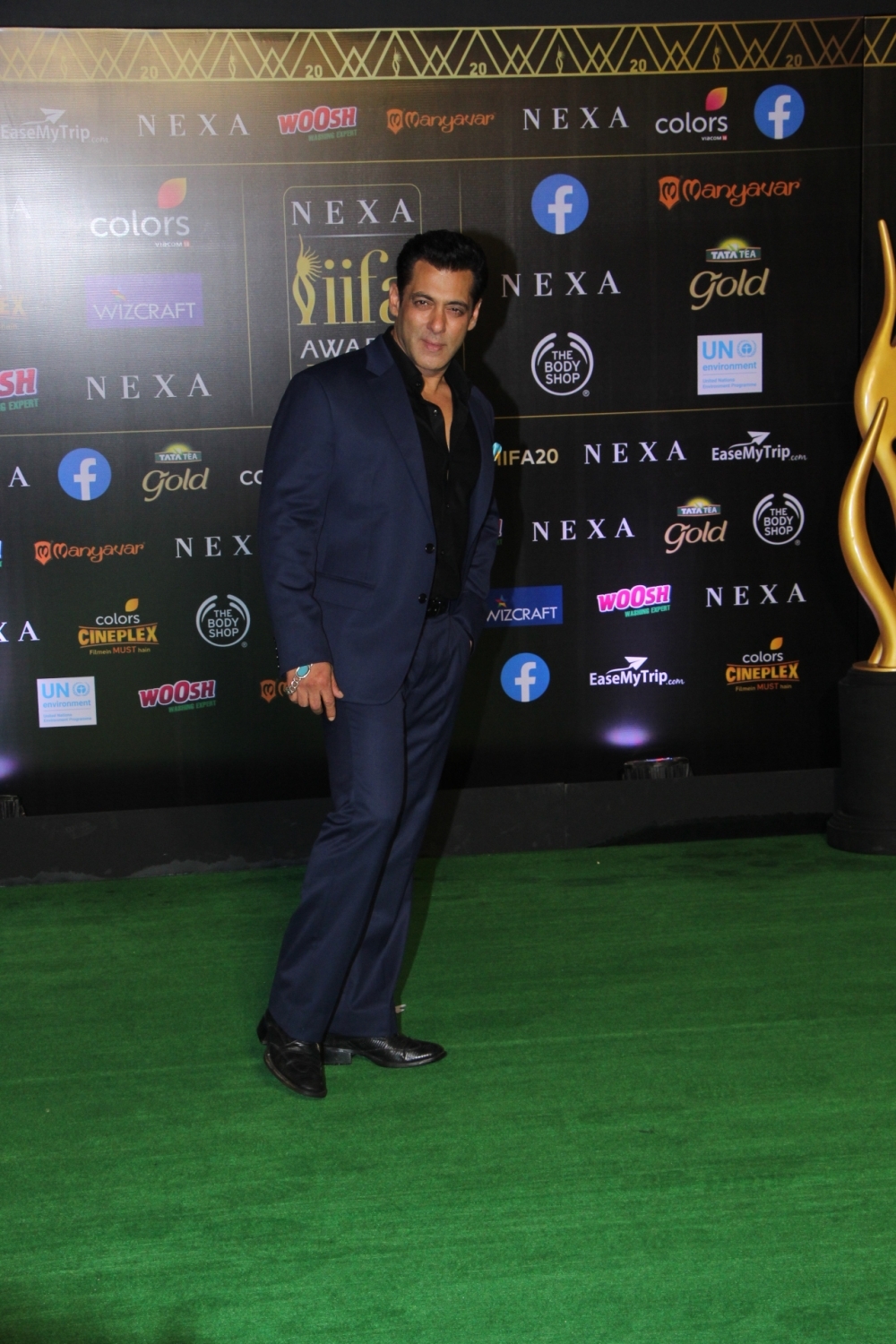 Mumbai: Actor Salman Khan at the Green Carpet of 20th IIFA Awards, in Mumbai on Sep 18, 2019. (Photo: IANS)