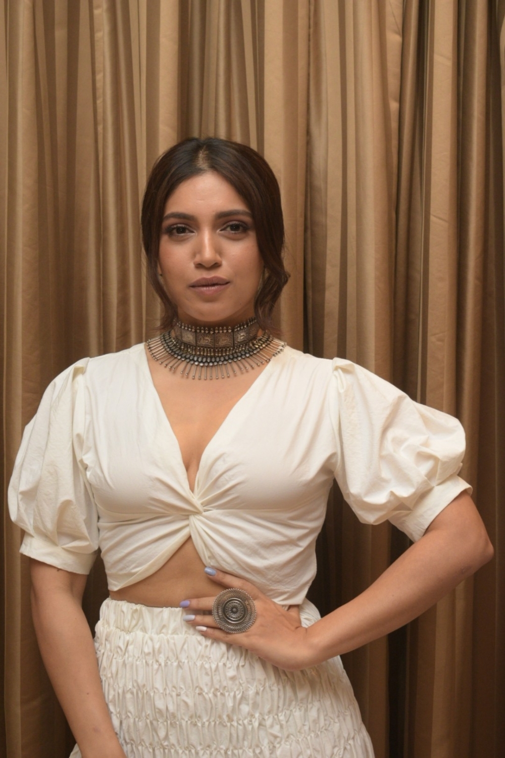 Mumbai: Actress Bhumi Pednekar during the promotions of her upcoming film "Saand Ki Aankh" in Mumbai on Sep 20, 2019. (Photo: IANS)