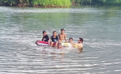 Superstar Salman Khan went out swimming with a group of 