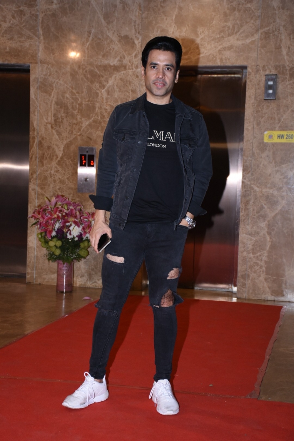 Mumbai: Actor Tusshar Kapoor at filmmaker Ramesh Taurani's Diwali bash in Mumbai on Oct 23, 2019. (Photo: IANS)