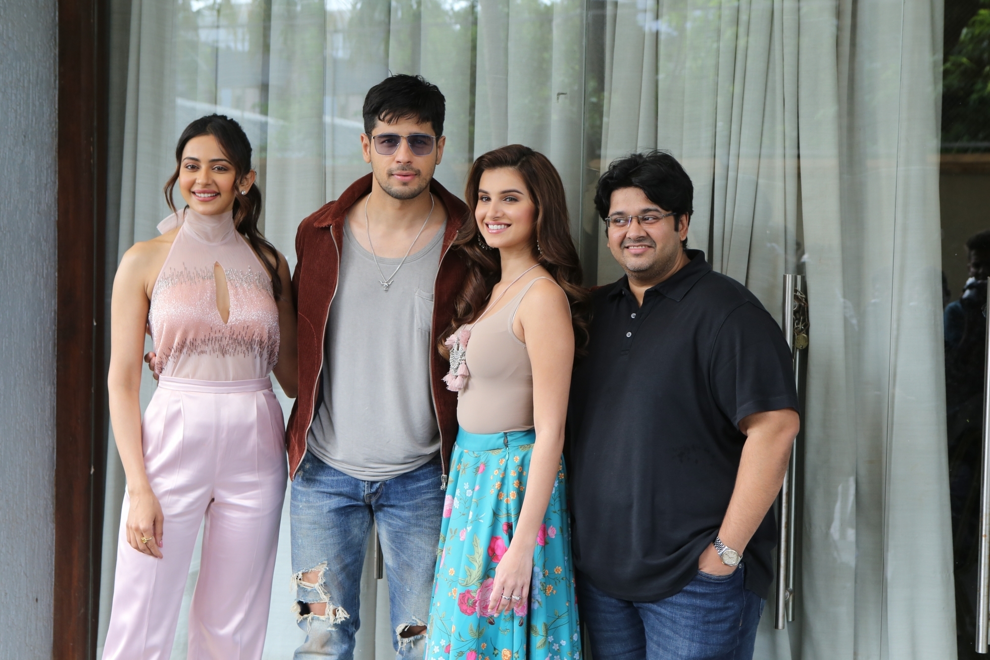 Mumbai: Actors Rakul Preet Singh, Sidharth Malhotra and Tara Sutaria during promotions of upcoming film "Marjaavaan" in Mumbai on Oct 31, 2019. (Photo: IANS)