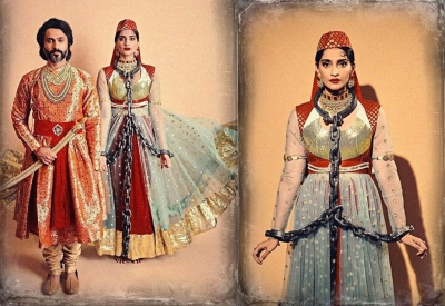 Actress Sonam Kapoor Ahuja and her husband Anand Ahuja suprised their fans on Halloween by adding a twist of Bollywood to their outfits.