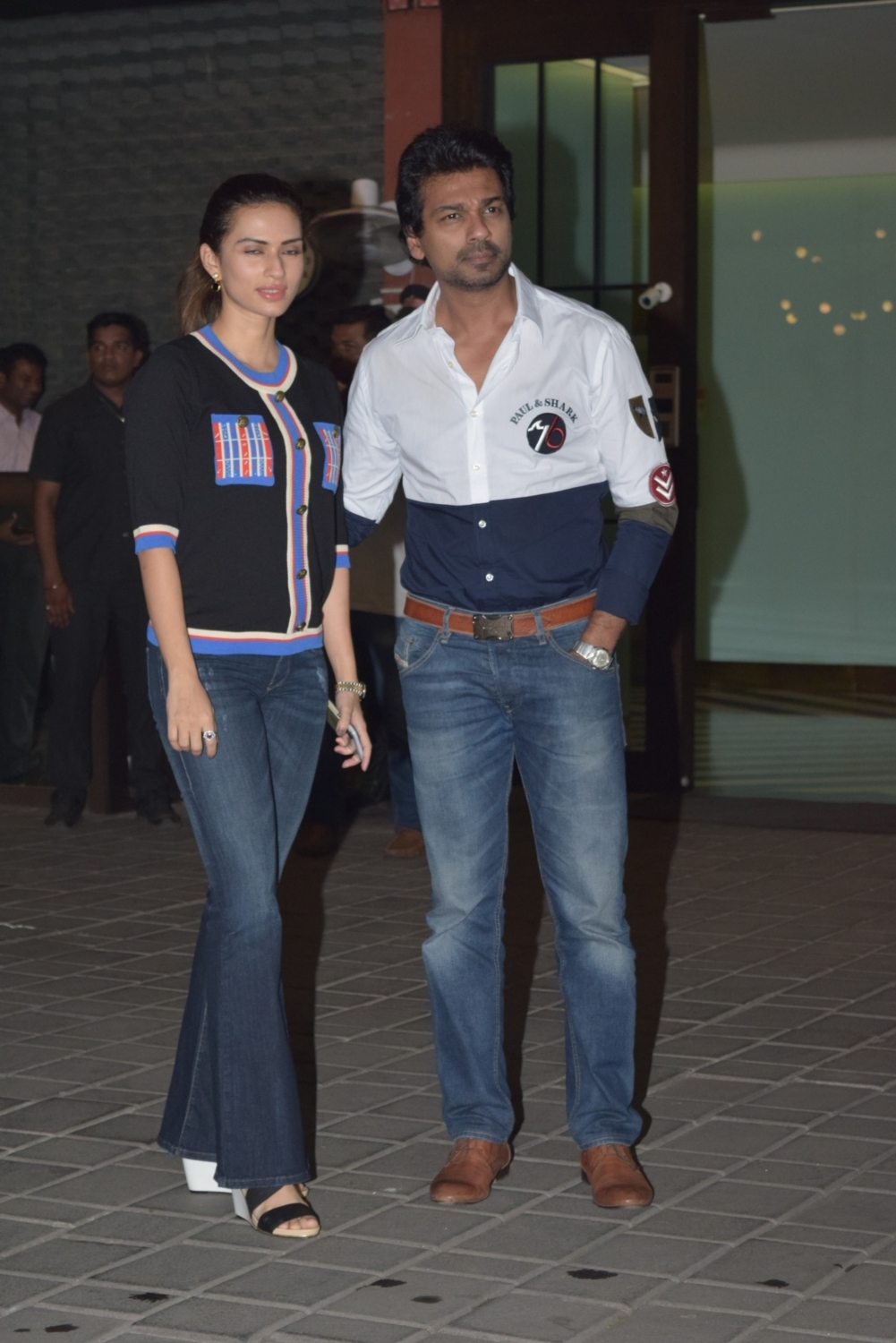 Mumbai: Actor Nikhil Dwivedi and his wife Gowri Pandit at the wedding anniversary party of actor Aayush Sharma and his wife Arpita Khan in Mumbai on Nov 18, 2019. (Photo: IANS)