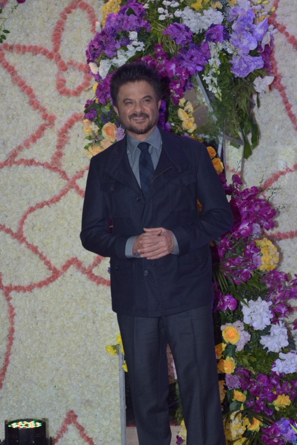 Mumbai: Actor Anil Kapoor at the wedding reception of filmmaker Sooraj Barjatya's son Devaansh Barjatya in Mumbai on Nov 29, 2019. (Photo: IANS)
