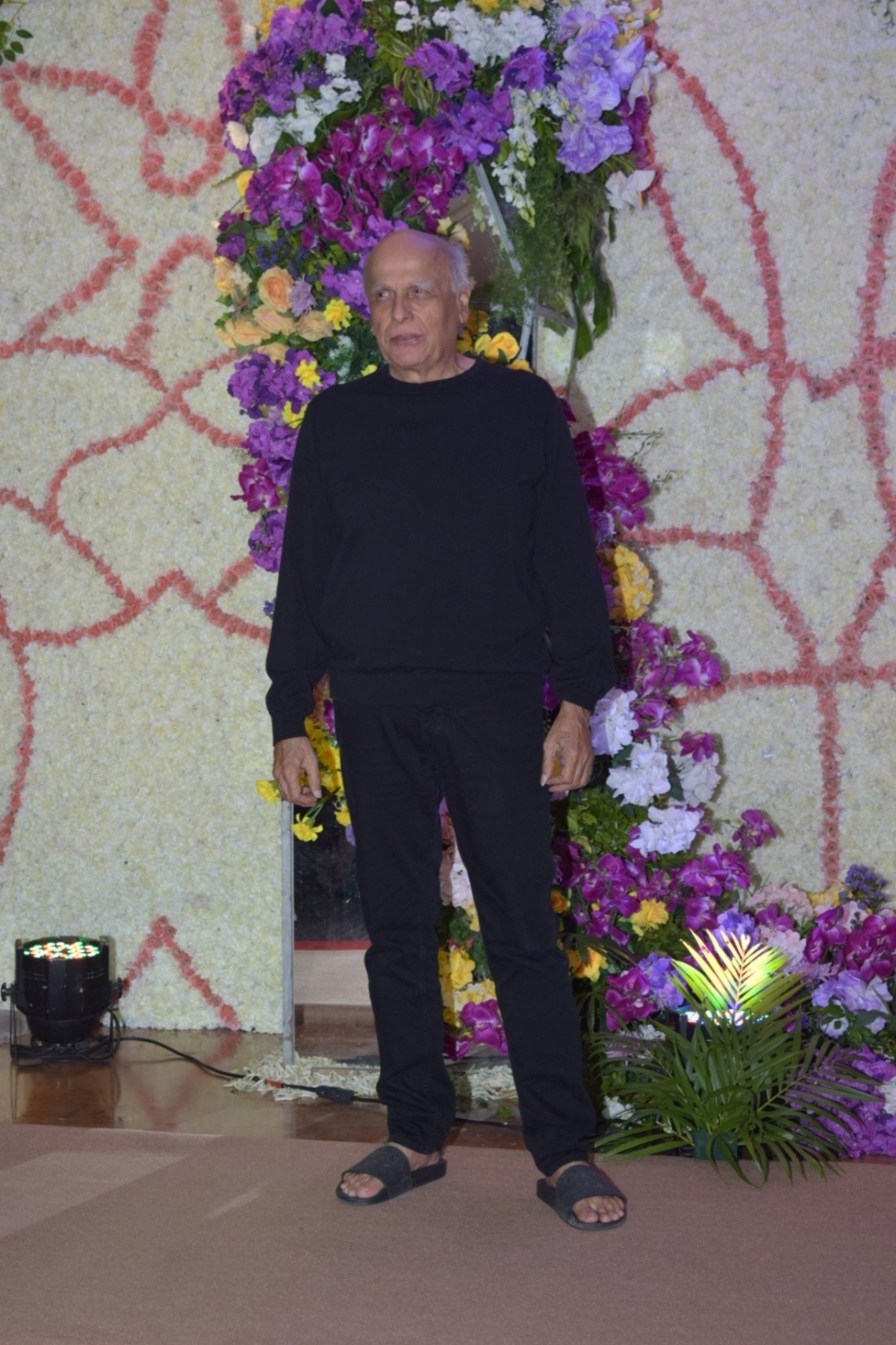 Mumbai: Filmmaker Mahesh Bhatt at the wedding reception of filmmaker Sooraj Barjatya's son Devaansh Barjatya in Mumbai on Nov 29, 2019. (Photo: IANS)