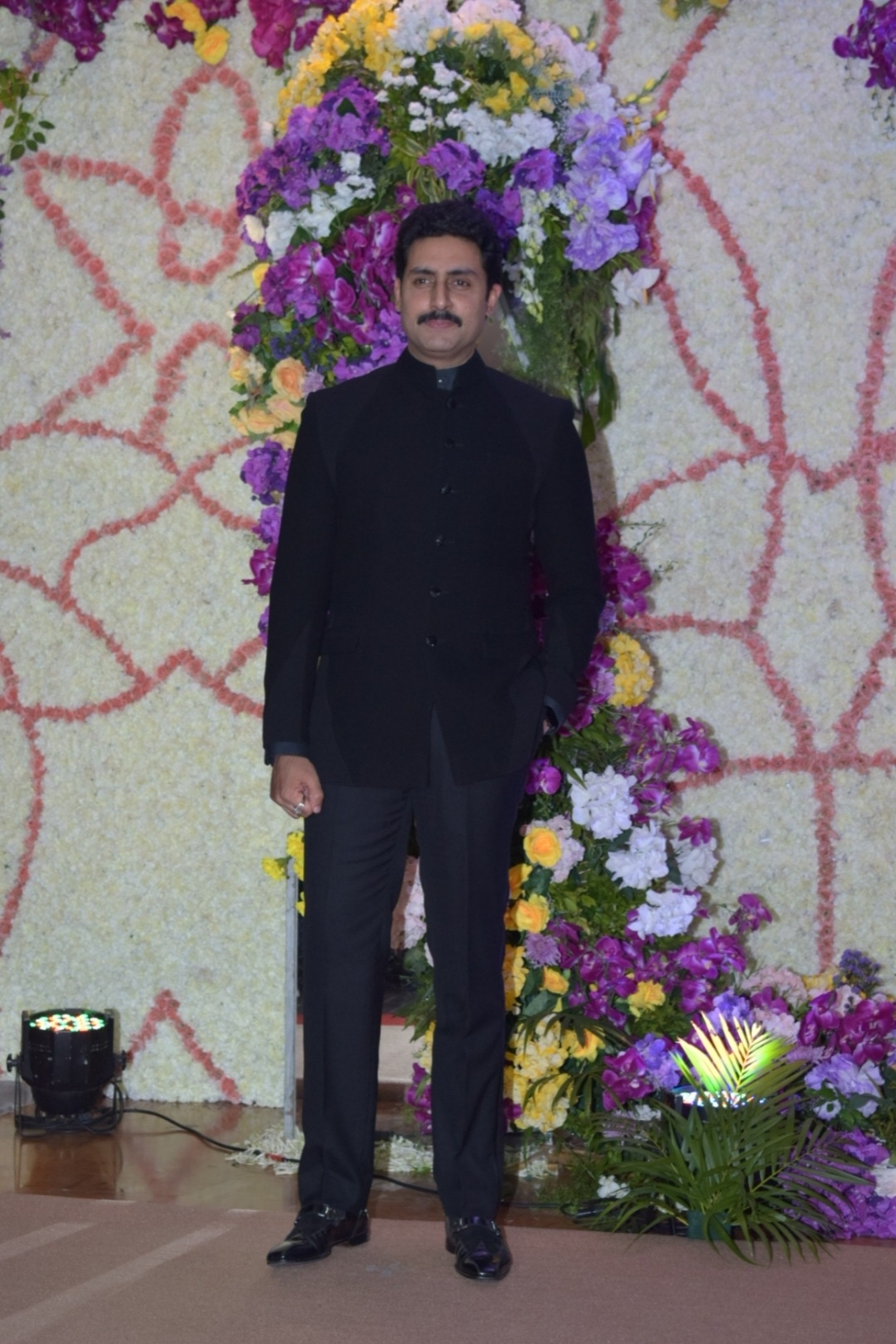 Mumbai: Actor Abhishek Bachchan at the wedding reception of filmmaker Sooraj Barjatya's son Devaansh Barjatya in Mumbai on Nov 29, 2019. (Photo: IANS)