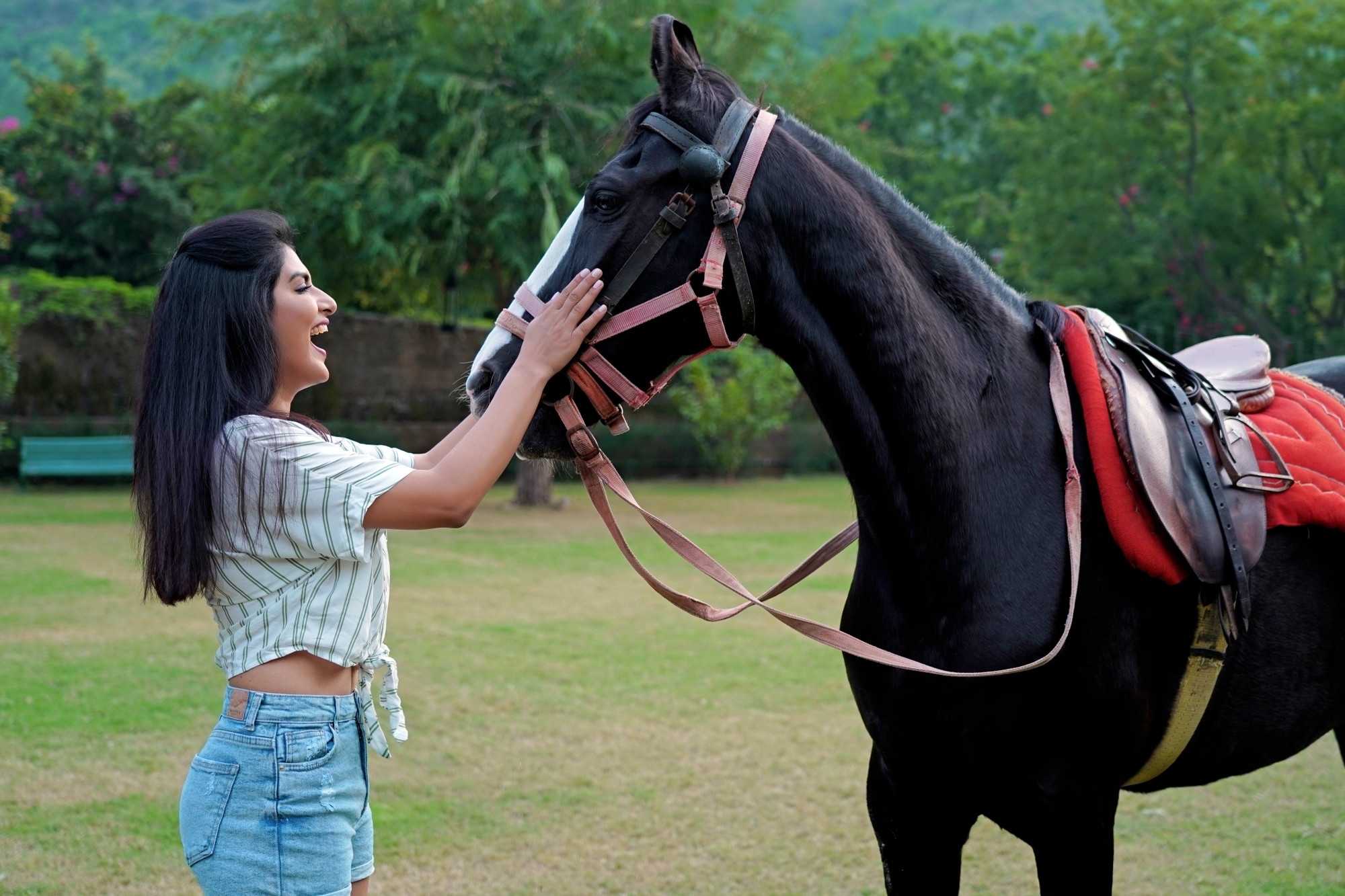 Actress Charu Kashyap enjoys horse riding and doesn't see it as  a "macho sport". She says women riding a horse look sexy and attractive. The actress has taken horse riding training and whenever she gets the time, she rides a horse.