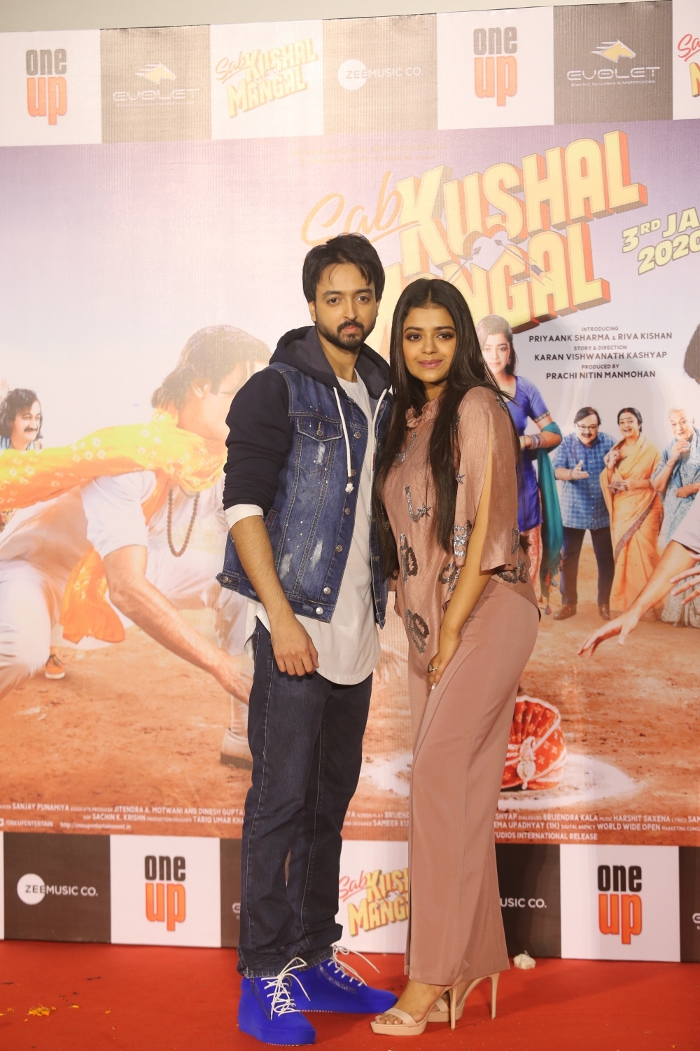 Mumbai: Actors Priyank Sharma and Riva Kishan at the trailer launch of film "Sab Kushal Mangal" in Mumbai on Dec 3, 2019. (Photo: IANS)