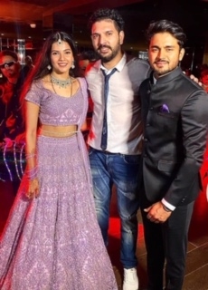 Cricketer Manish Pandey and actress Ashrita Shetty on Thursday hosted a wedding reception for close friends and relatives here. The two had exchanged vows in a glittering ceremony in the city on December 2, just hours after Manish led from the front to help Karnataka retain the Syed Mushtaq Ali T20 Trophy in Surat.