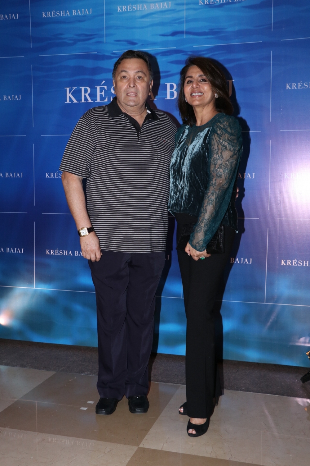 Mumbai: Actor Rishi Kapoor and his wife Neetu Kapoor arrives at the first year anniversary celebration of fashion designer Kresha Bajaj's store in Mumbai on Dec 7, 2019. (Photo: IANS)