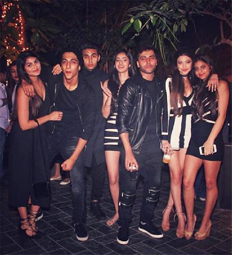 Suhana with her friends