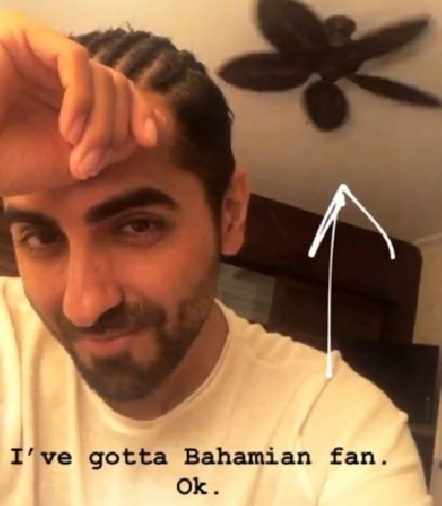 Ayushmann also shared a video of him sporting braids.