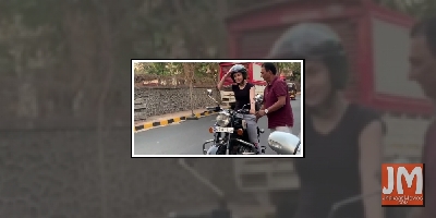 Elli AvrRam learnt bike riding in three days