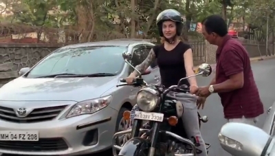 Actress Elli AvrRam had to learn how to ride a bike for her role in 