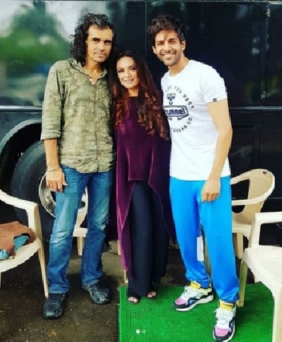 Imtiaz Ali, Kavita Ghai and Kartik Aryan.