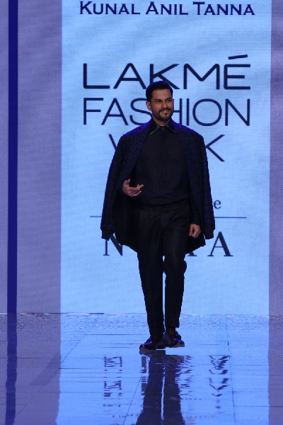 Mumbai: Actor Kunal Khemu walks the ramp showcasing the creation of fashion designer Kunal Anil Tanna at the Lakme Fashion Week Summer/Resort 2020 grand finale, in Mumbai on Feb 16, 2020. (Photo: IANS)
