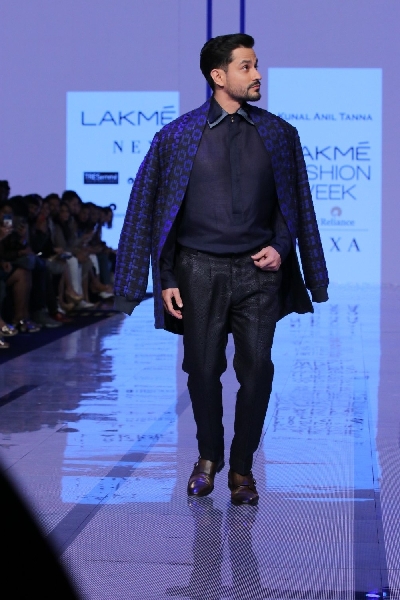 Mumbai: Actor Kunal Khemu walks the ramp showcasing the creation of fashion designer Kunal Anil Tanna at the Lakme Fashion Week Summer/Resort 2020 grand finale, in Mumbai on Feb 16, 2020. (Photo: IANS)