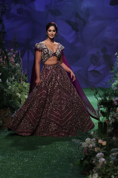Mumbai: Actress Athiya Shetty walks the ramp on Day 6 of the Lakme Fashion Week Summer/Resort 2020, in Mumbai on Feb 16, 2020. (Photo: IANS)
