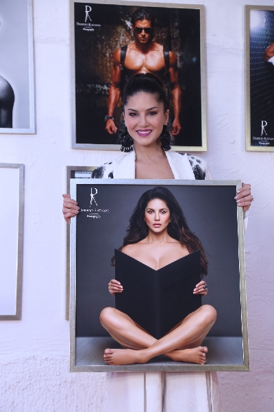 Mumbai: Actress Sunny Leone at fashion photographer Dabboo Ratnani's calendar launch in Mumbai on Feb 17, 2020. (Photo: IANS)