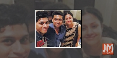 Suriya shares a 'happy selfie' with wife Jyothika