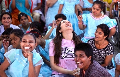 Actress Shraddha Kapoor turned 33 on Tuesday, and she had a mostly busy birthday. Shraddha started her day with a visit to an NGO to spend some time with special kids and senior citizens. She cut the cake with the kids in the morning. Then it was time to be surprised by her "Baaghi 3" co-star Tiger Shroff and the film's production team, who had arranged a grand surprise for her.