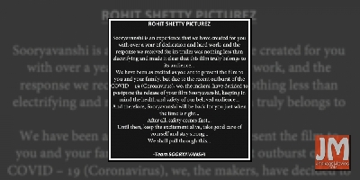 COVID-19 effect: Akshay Kumar's 'Sooryavanshi' postponed